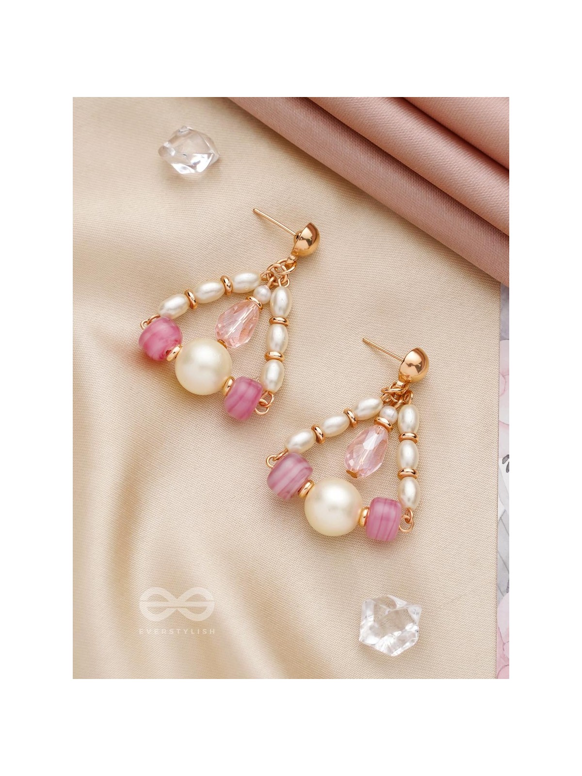 The Cinderella Swing- Golden Embellished Earrings