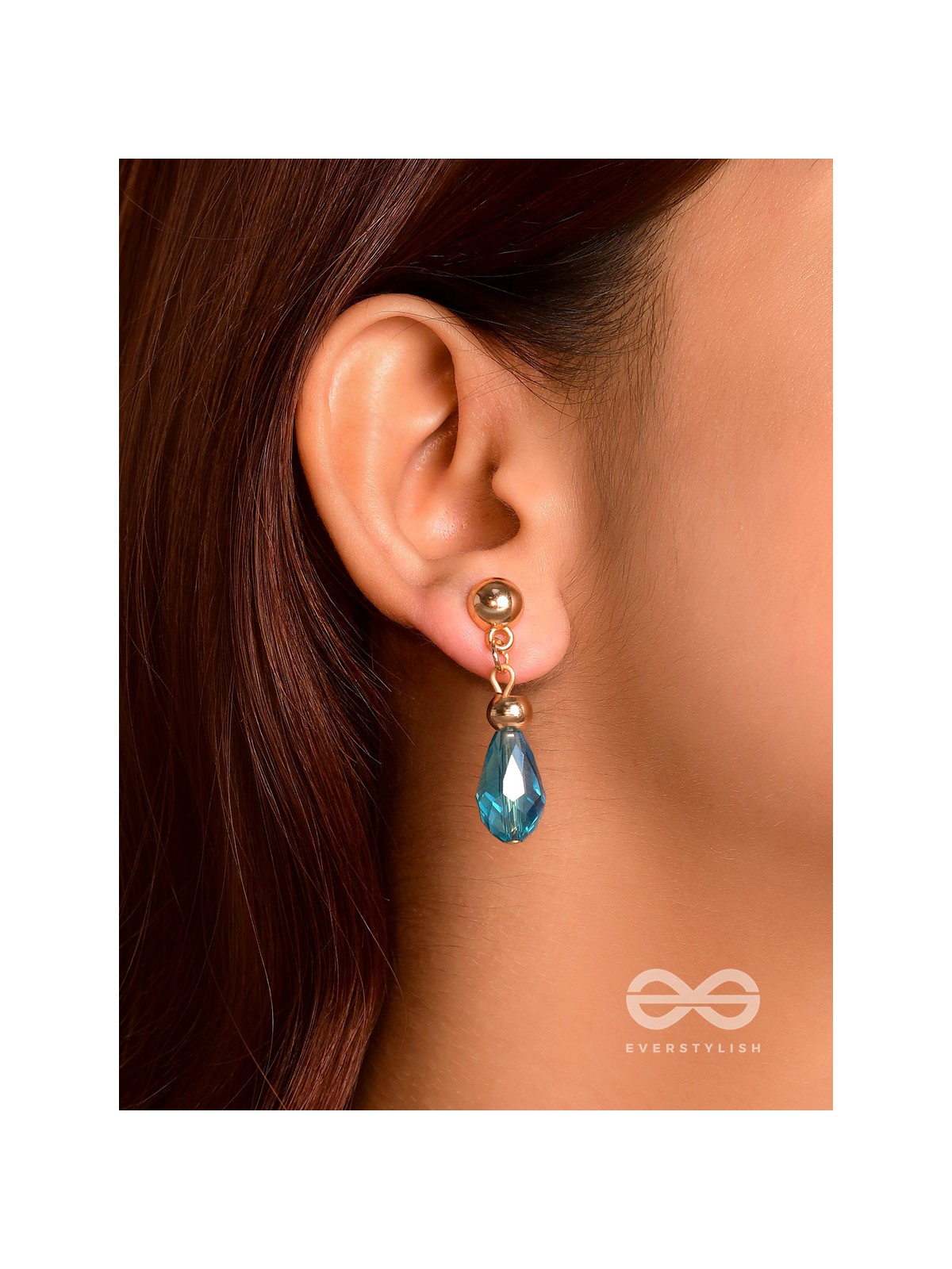 The Beryl Bead- Golden Beads Earrings