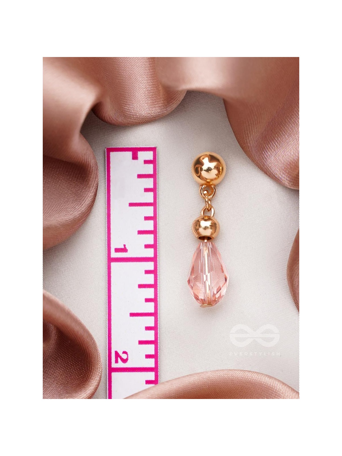 The Coral Dew- Golden Beads Earrings