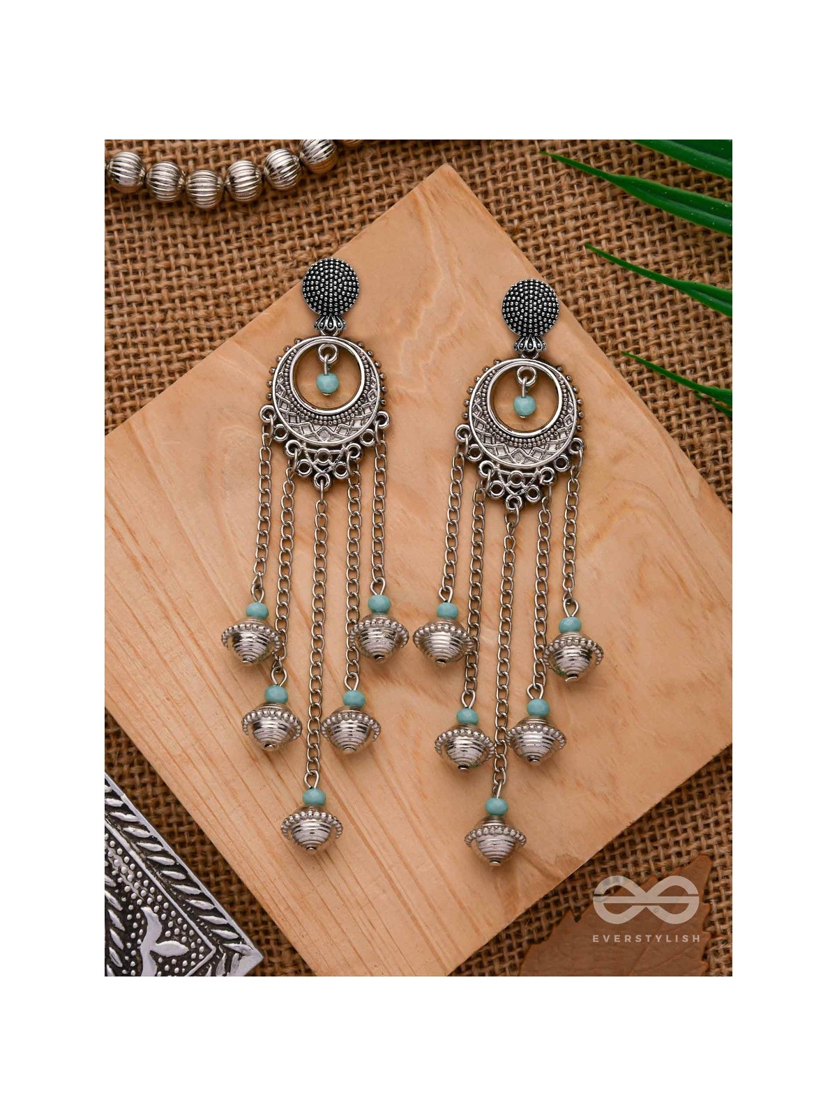 The Royal Glory- Oxidised Embellished Earrings