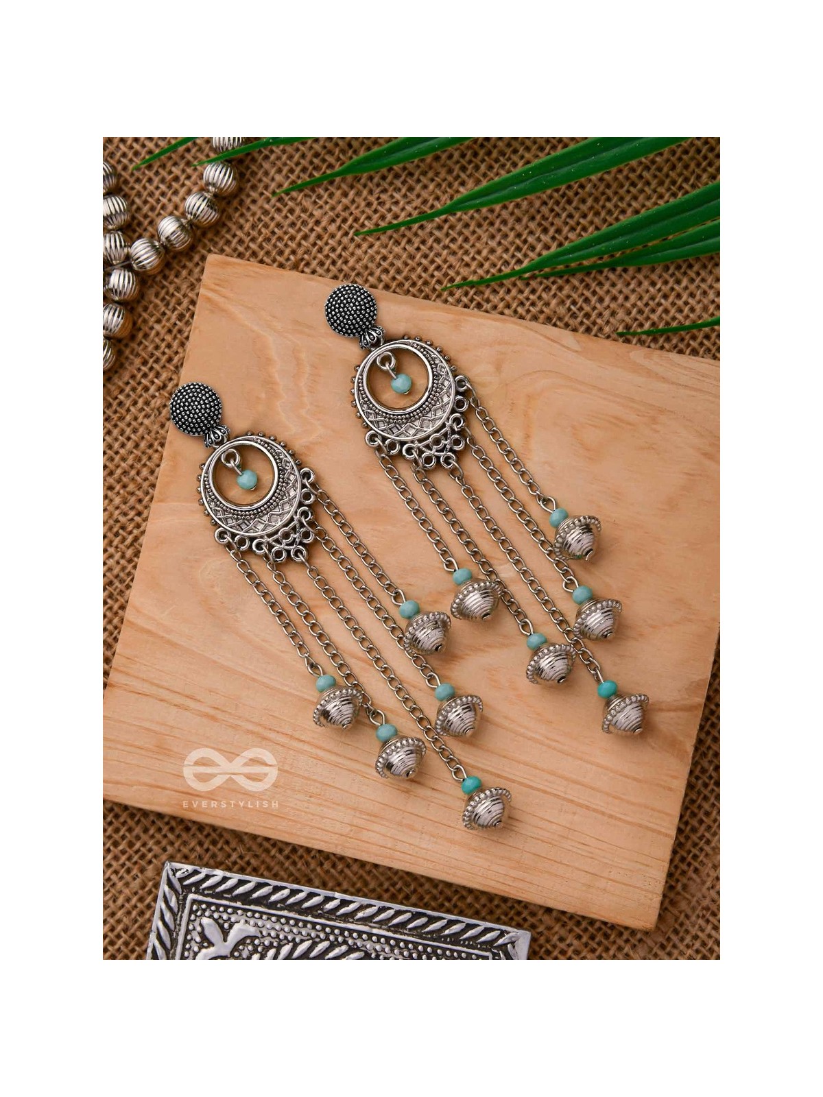 The Royal Glory- Oxidised Embellished Earrings