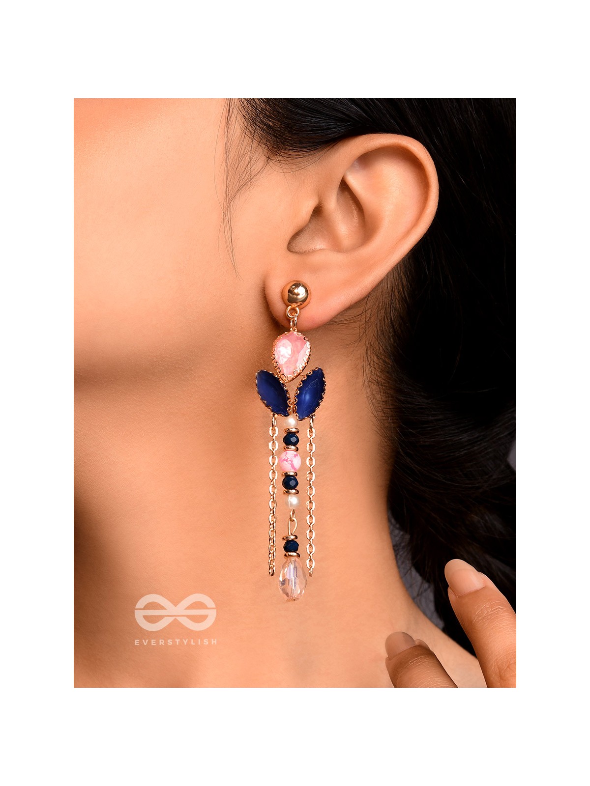 The Wonder Wings- Golden Embellished Earrings