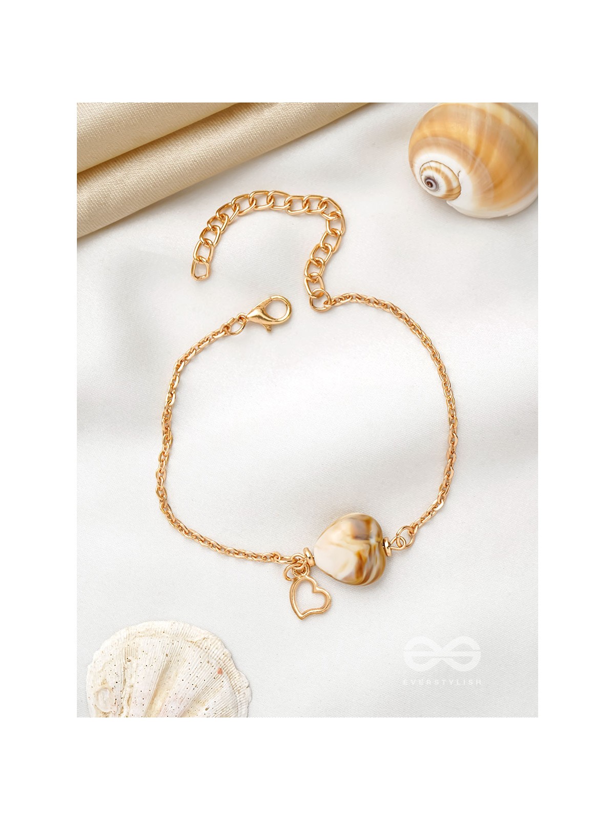 The Beach Love- Golden Embellished Bracelet