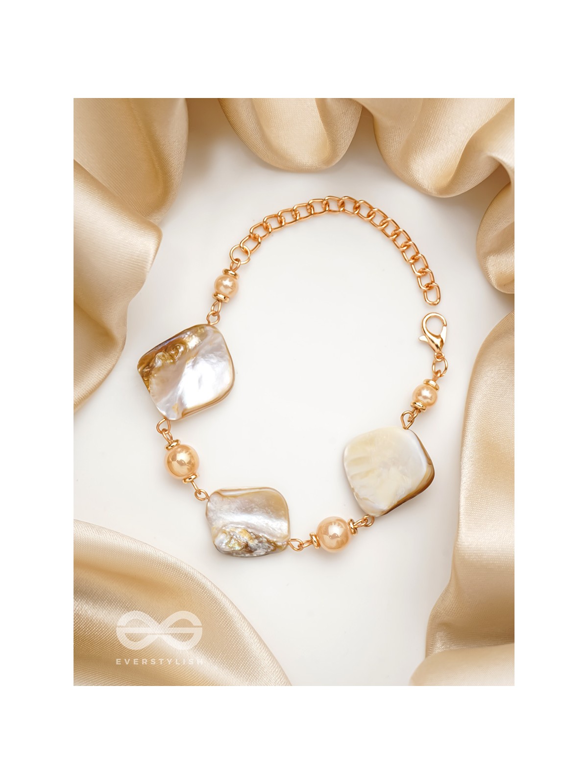 The Ocean Wonder- Golden Embellished Bracelet