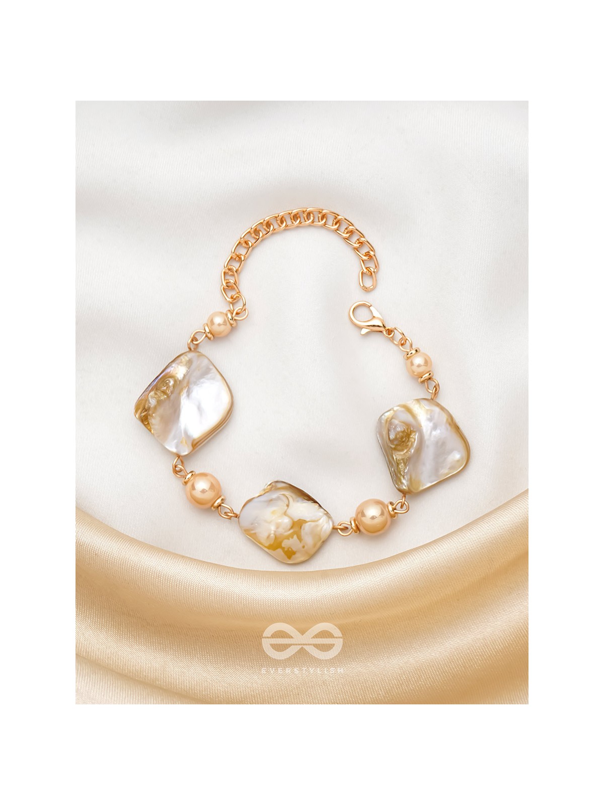The Ocean Wonder- Golden Embellished Bracelet