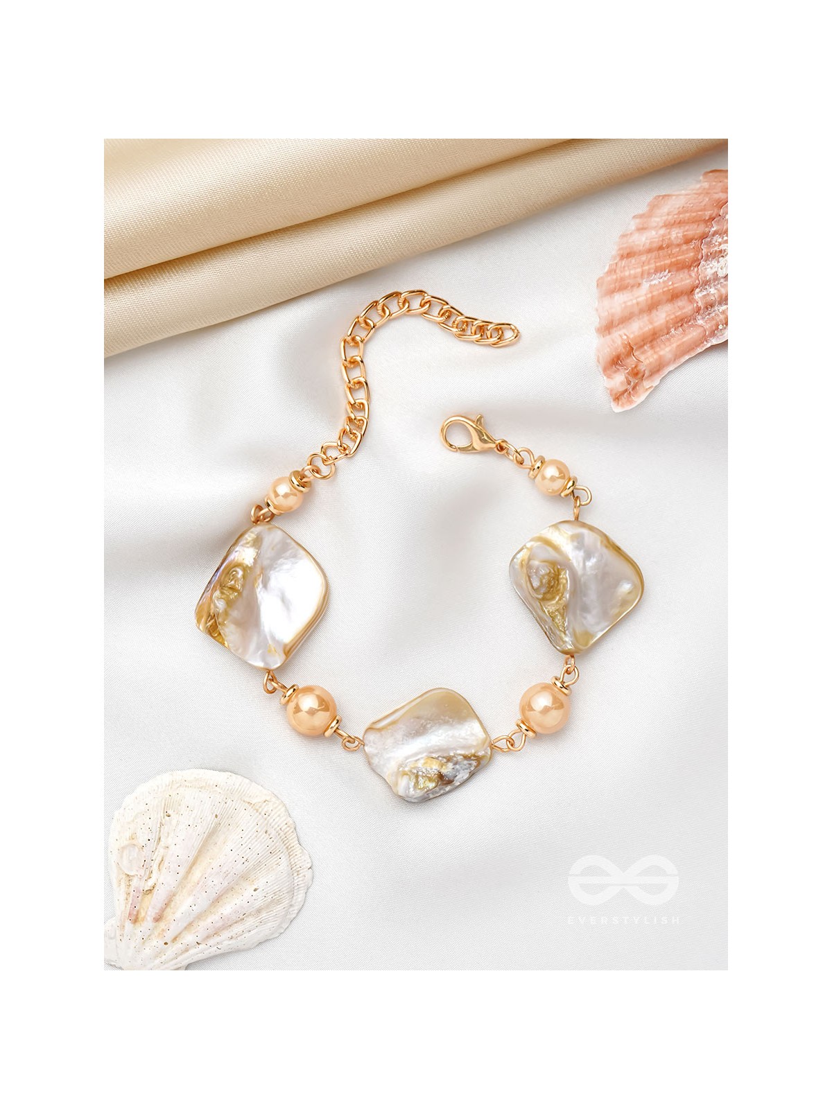 The Ocean Wonder- Golden Embellished Bracelet