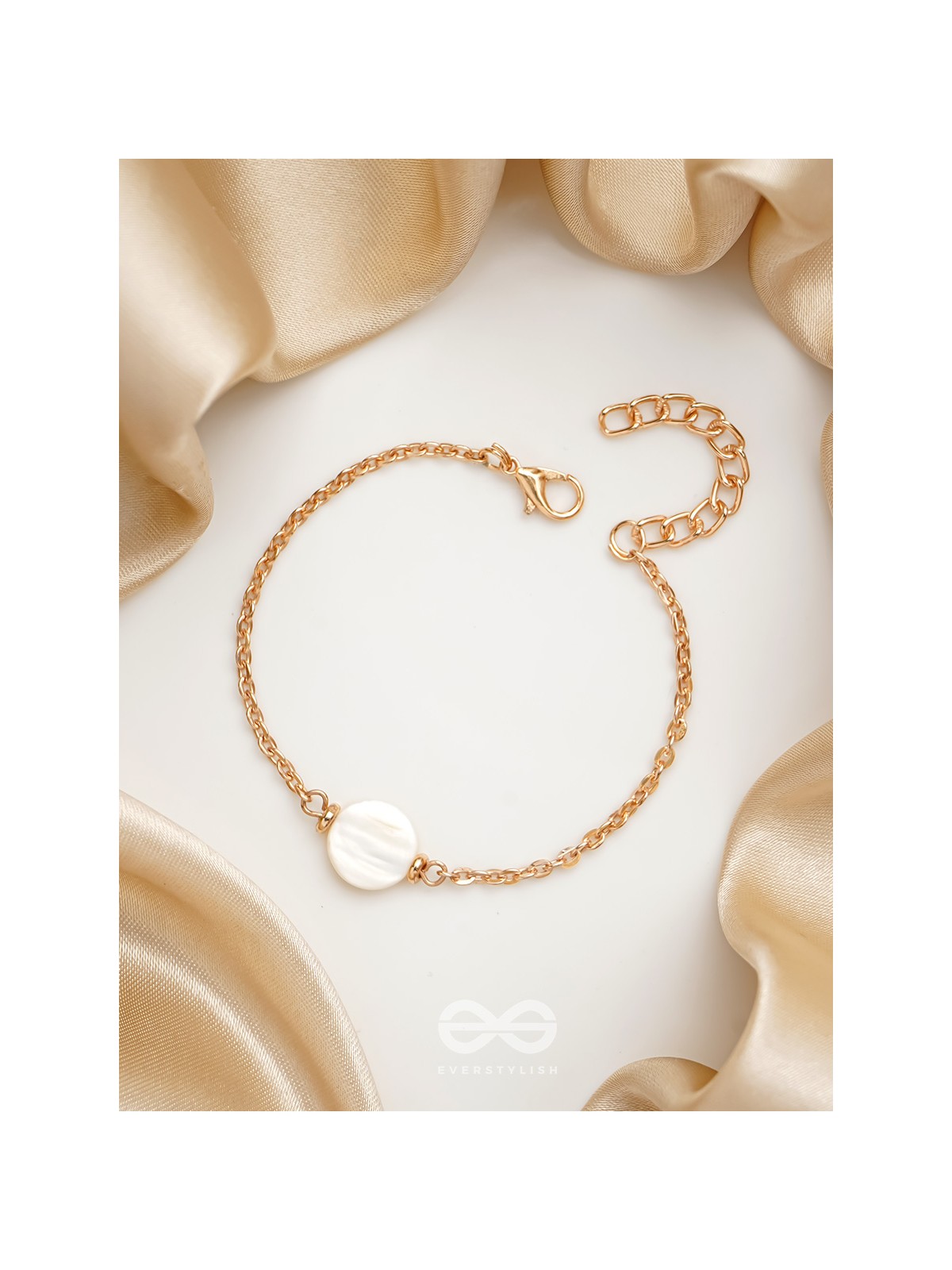 The Snow Crystal- Golden Embellished Bracelet