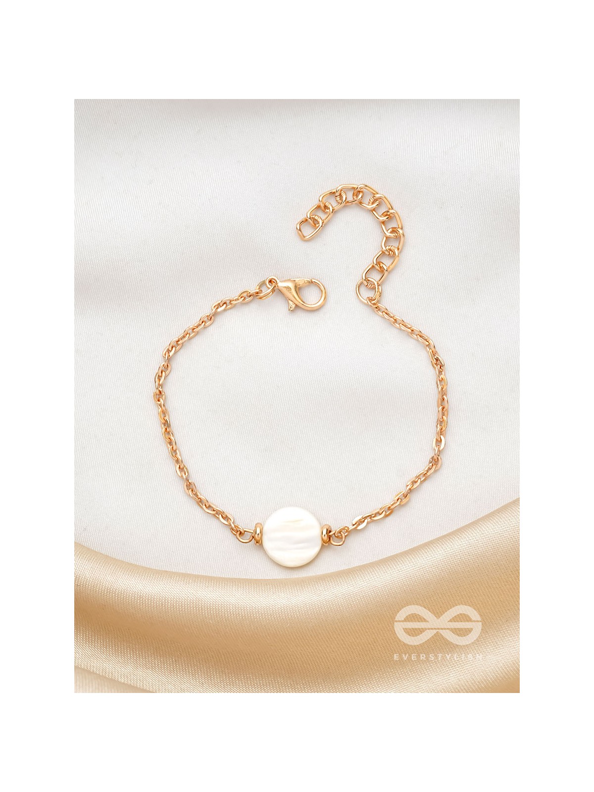 The Snow Crystal- Golden Embellished Bracelet