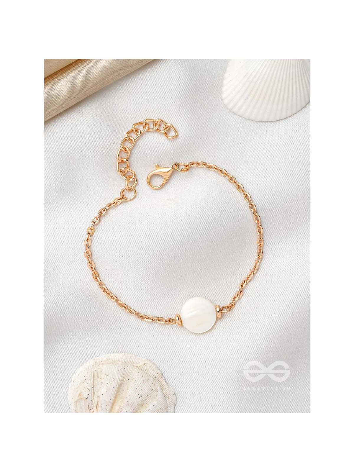 The Snow Crystal- Golden Embellished Bracelet