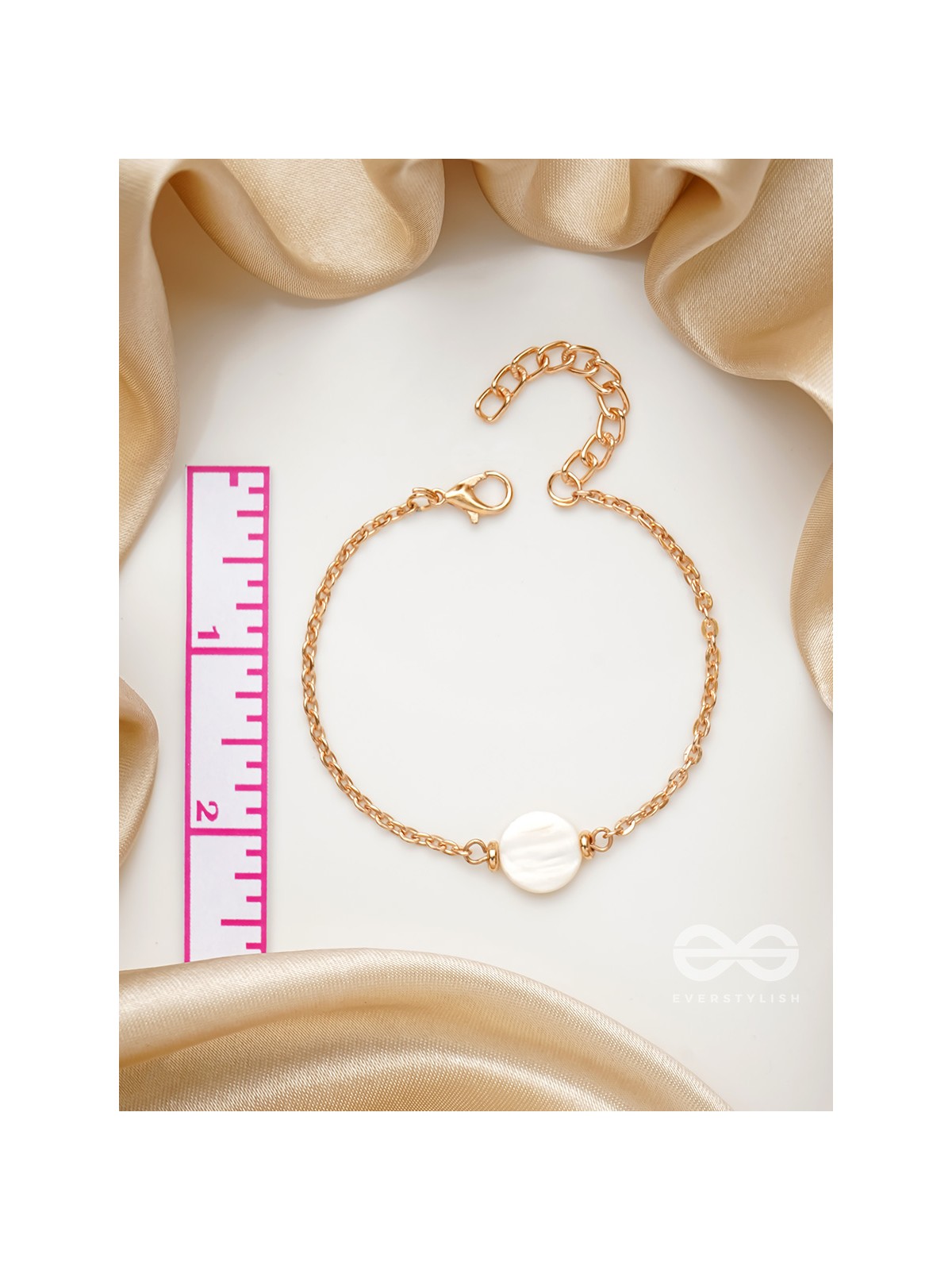 The Snow Crystal- Golden Embellished Bracelet