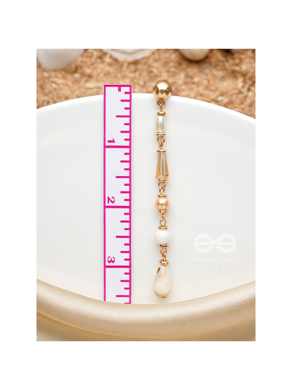 The Dewfall- Golden Embellished Earrings