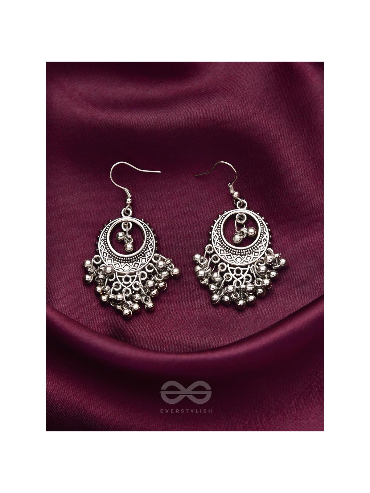 The Rustic Elegance- Oxidised Boho Earrings