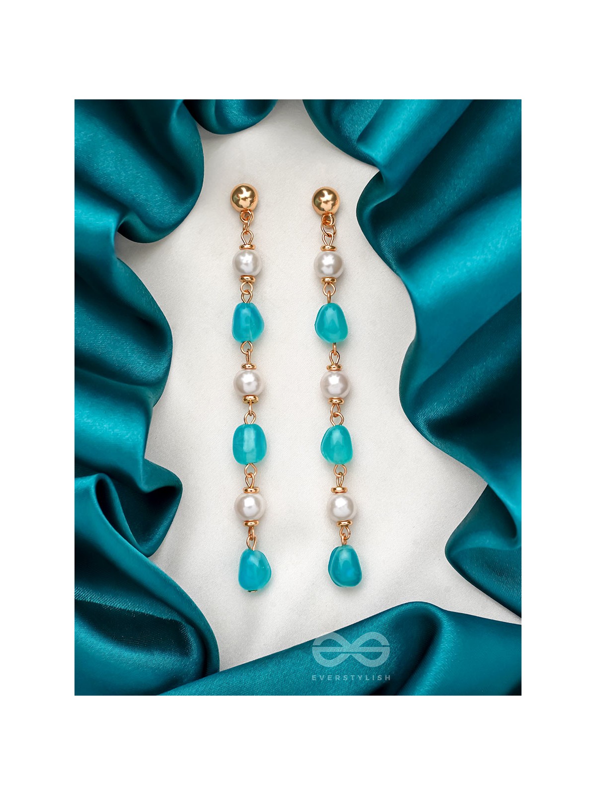 The Frozen Sleet- Golden Embellished Earrings