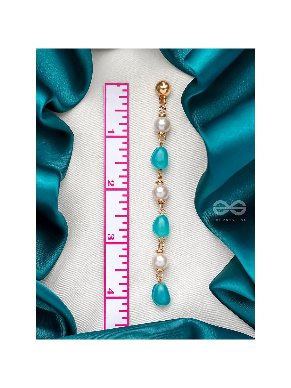 The Frozen Sleet- Golden Embellished Earrings