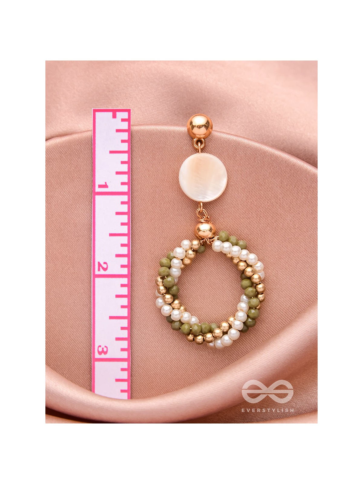 The Midnight Moon- Golden Embellished Earrings