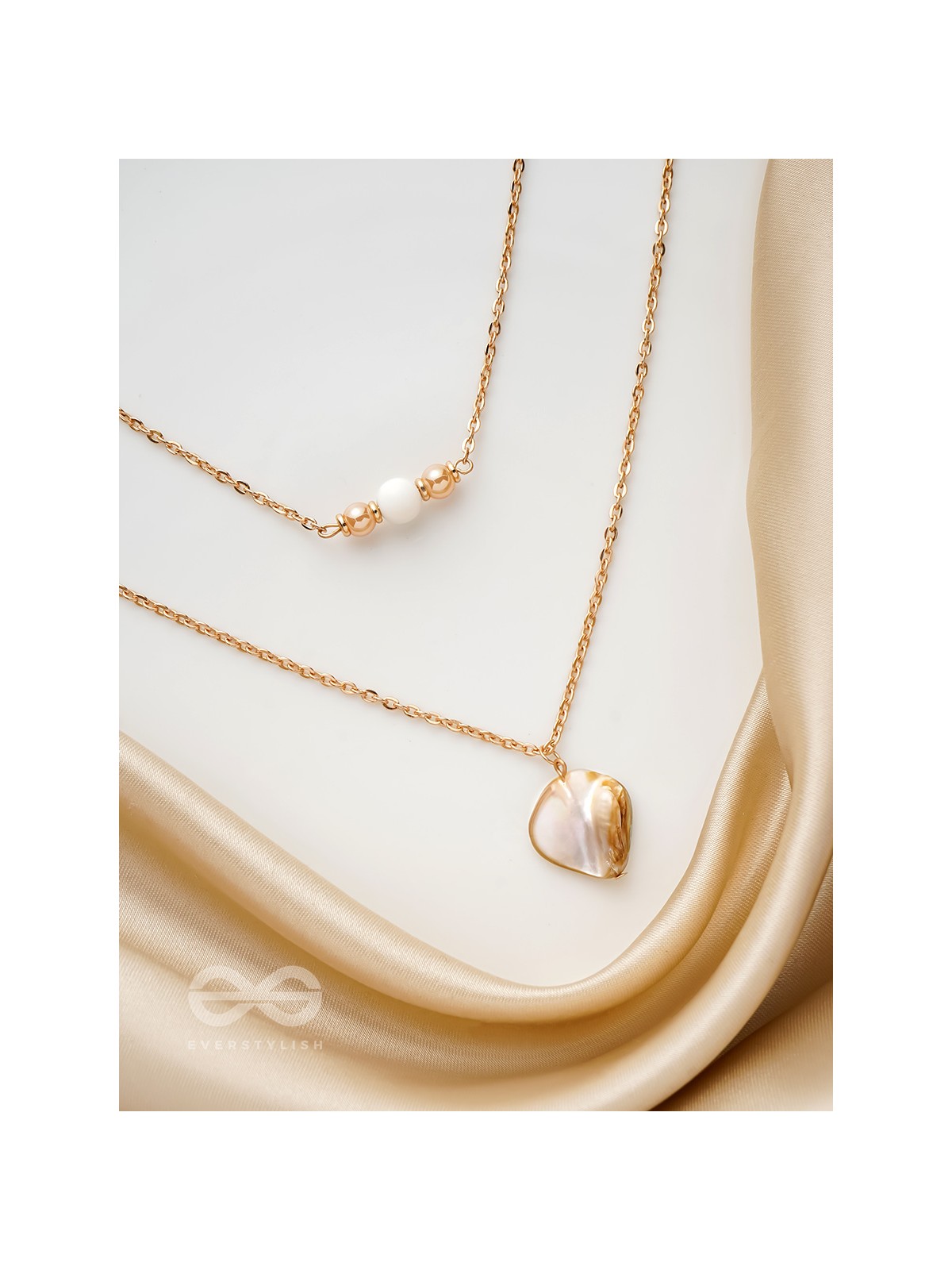 The Shellfish Wish- Golden Layered Necklace With Anti-Tarnish Coating