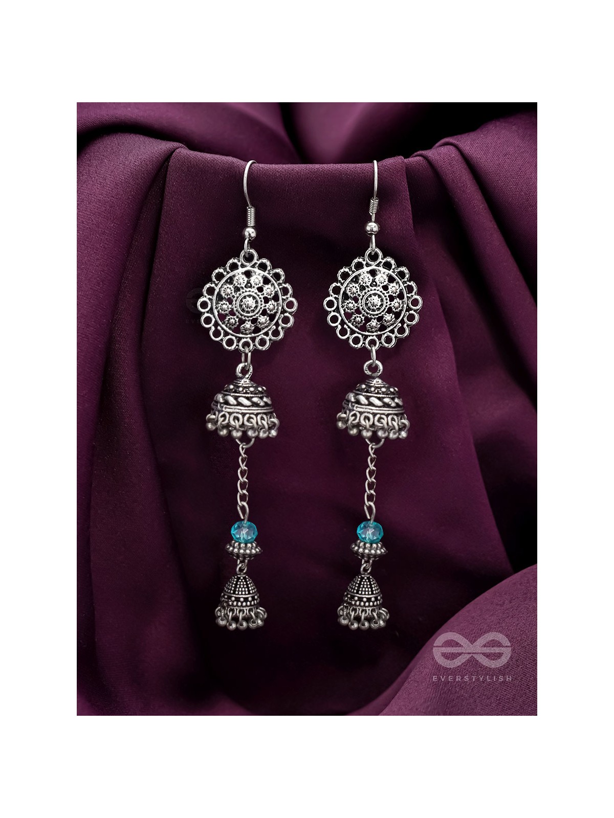Ring a Bell- Oxidised Jhumka Earrings