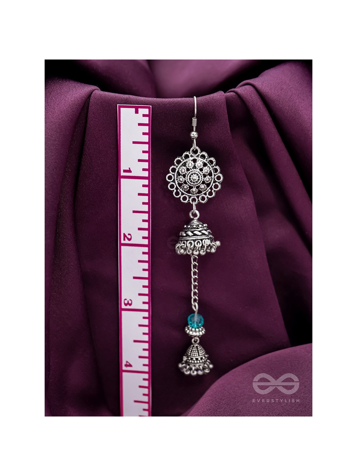 Ring a Bell- Oxidised Jhumka Earrings