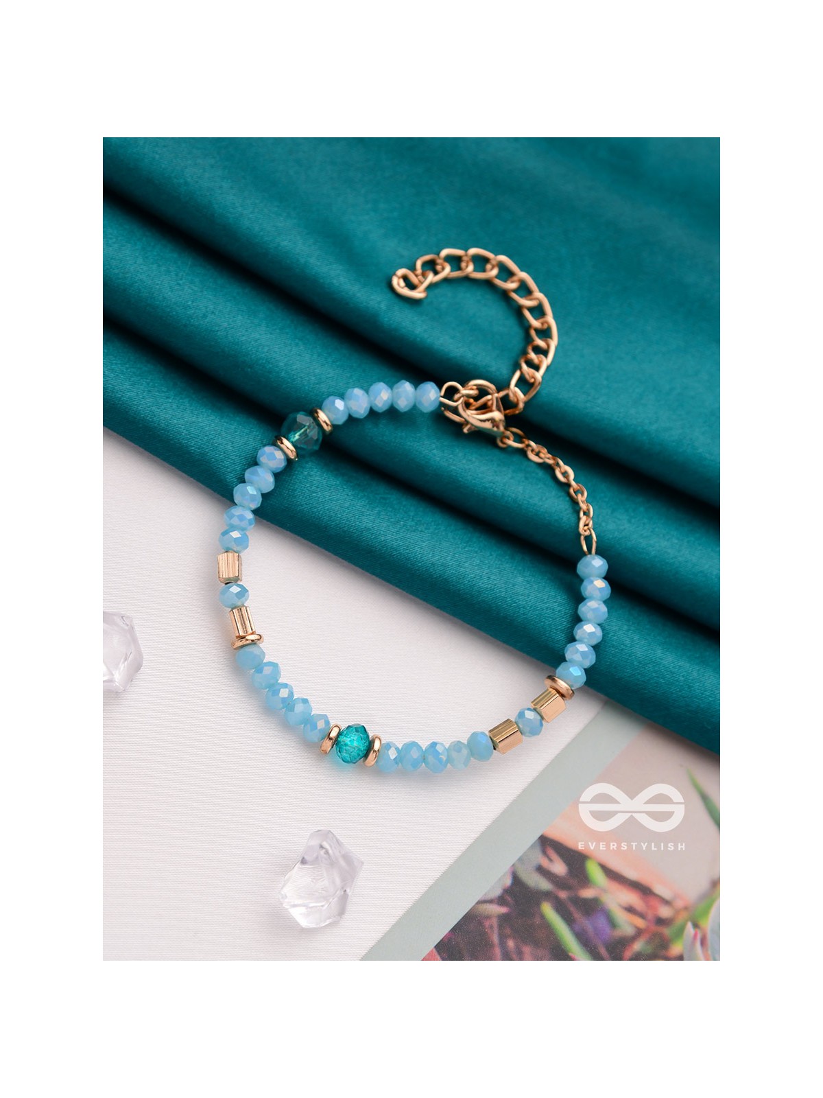 The Sea of Charm- Golden Embellished Bracelet