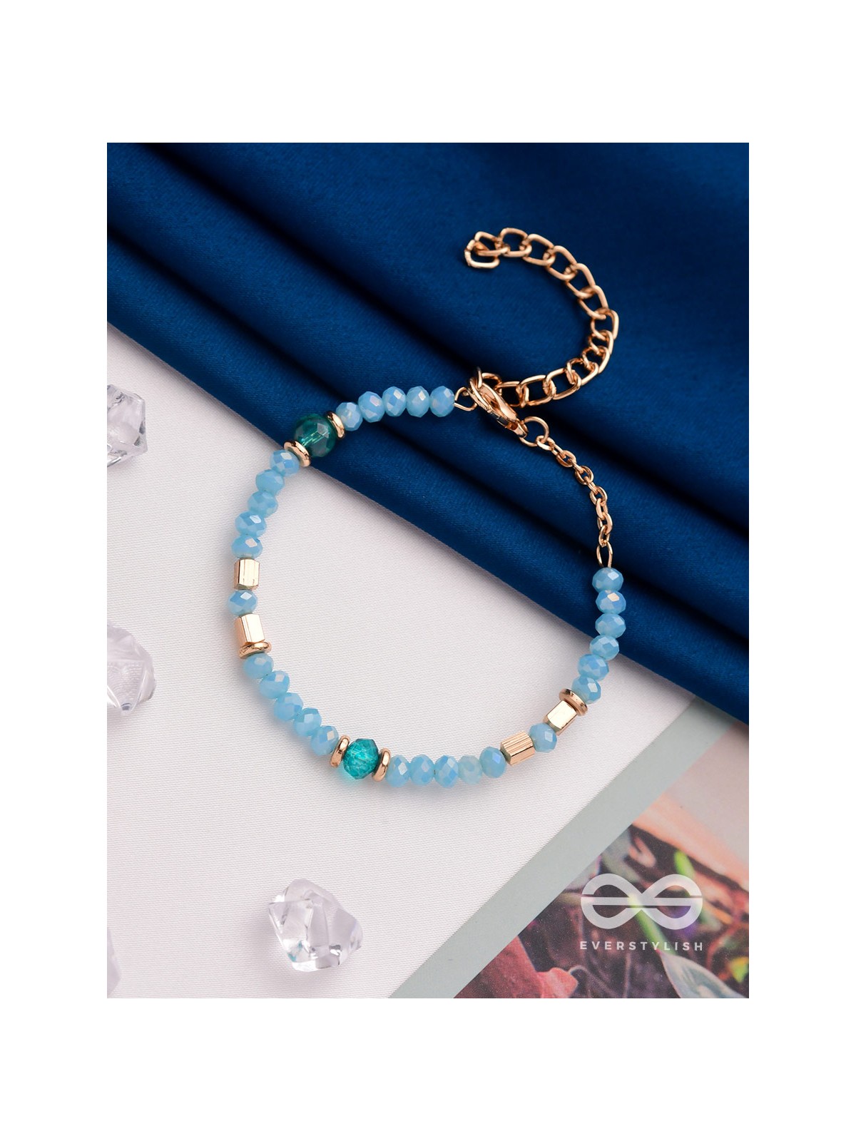 The Sea of Charm- Golden Embellished Bracelet