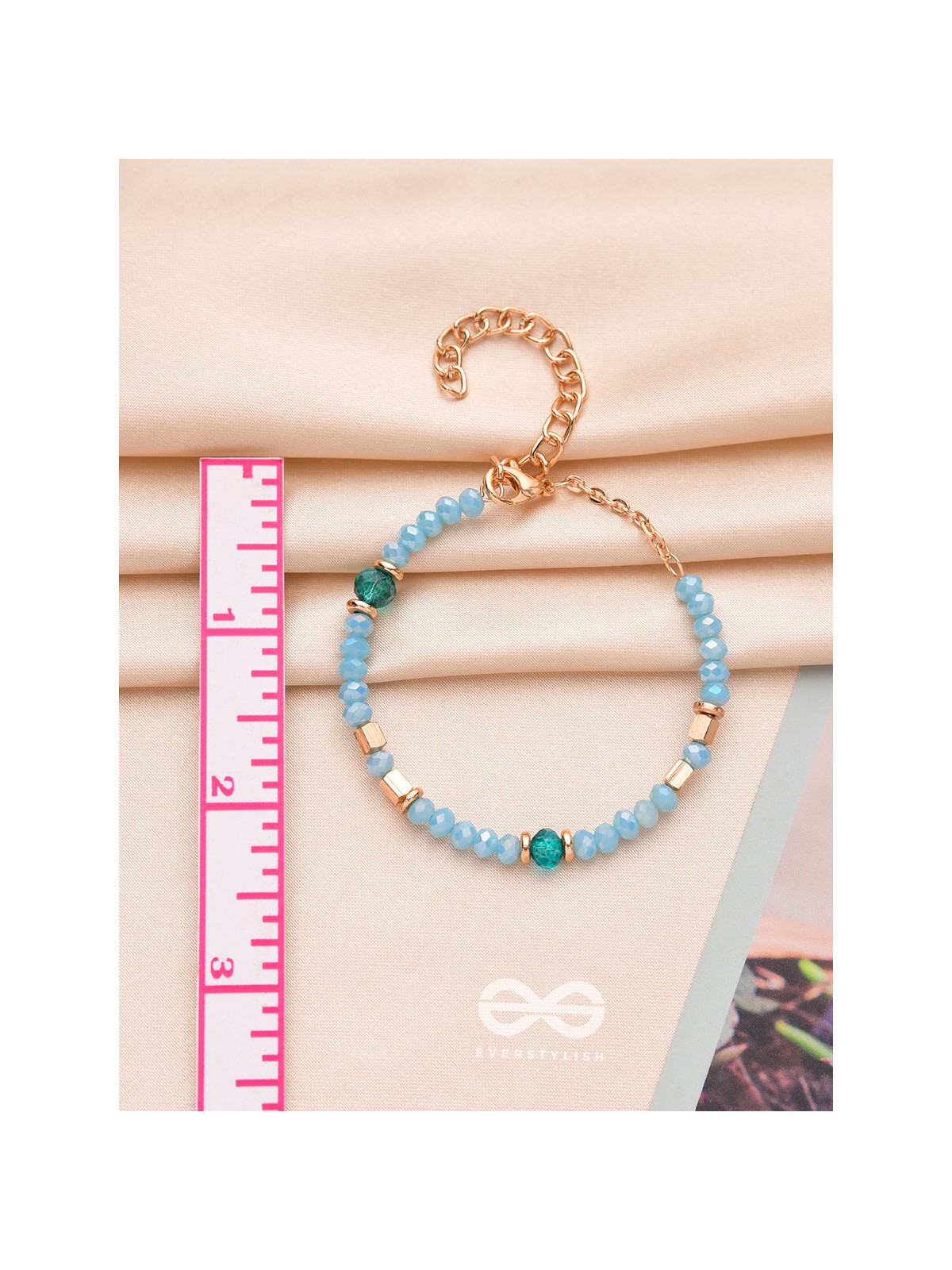 The Sea of Charm- Golden Embellished Bracelet