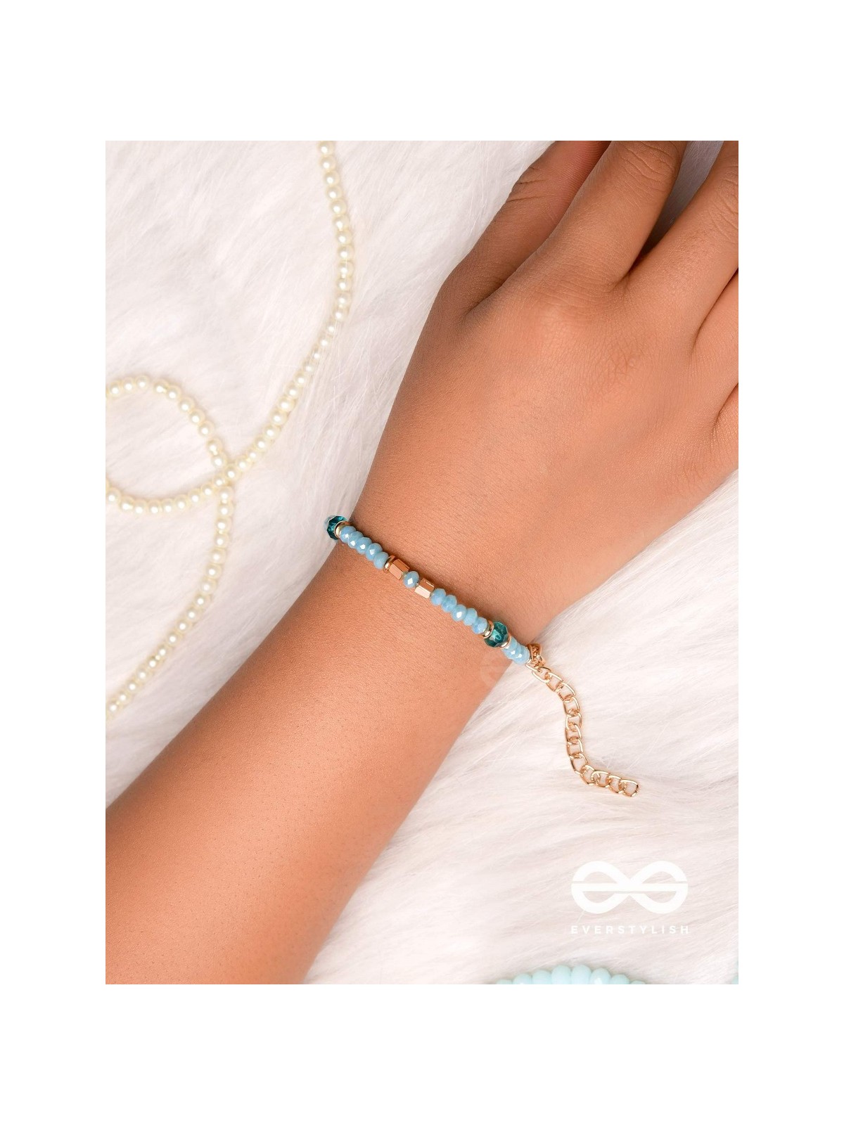 The Sea of Charm- Golden Embellished Bracelet