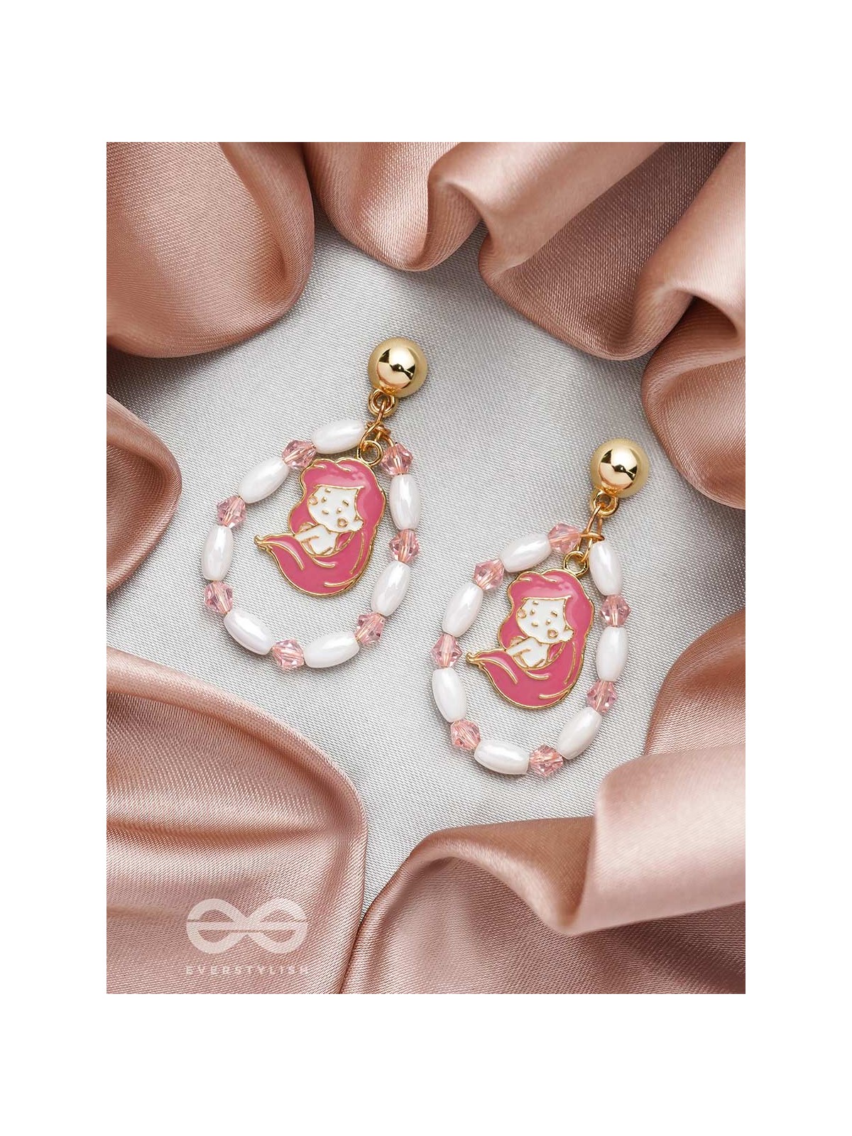 The Sugar Plum- Golden Embellished Earrings