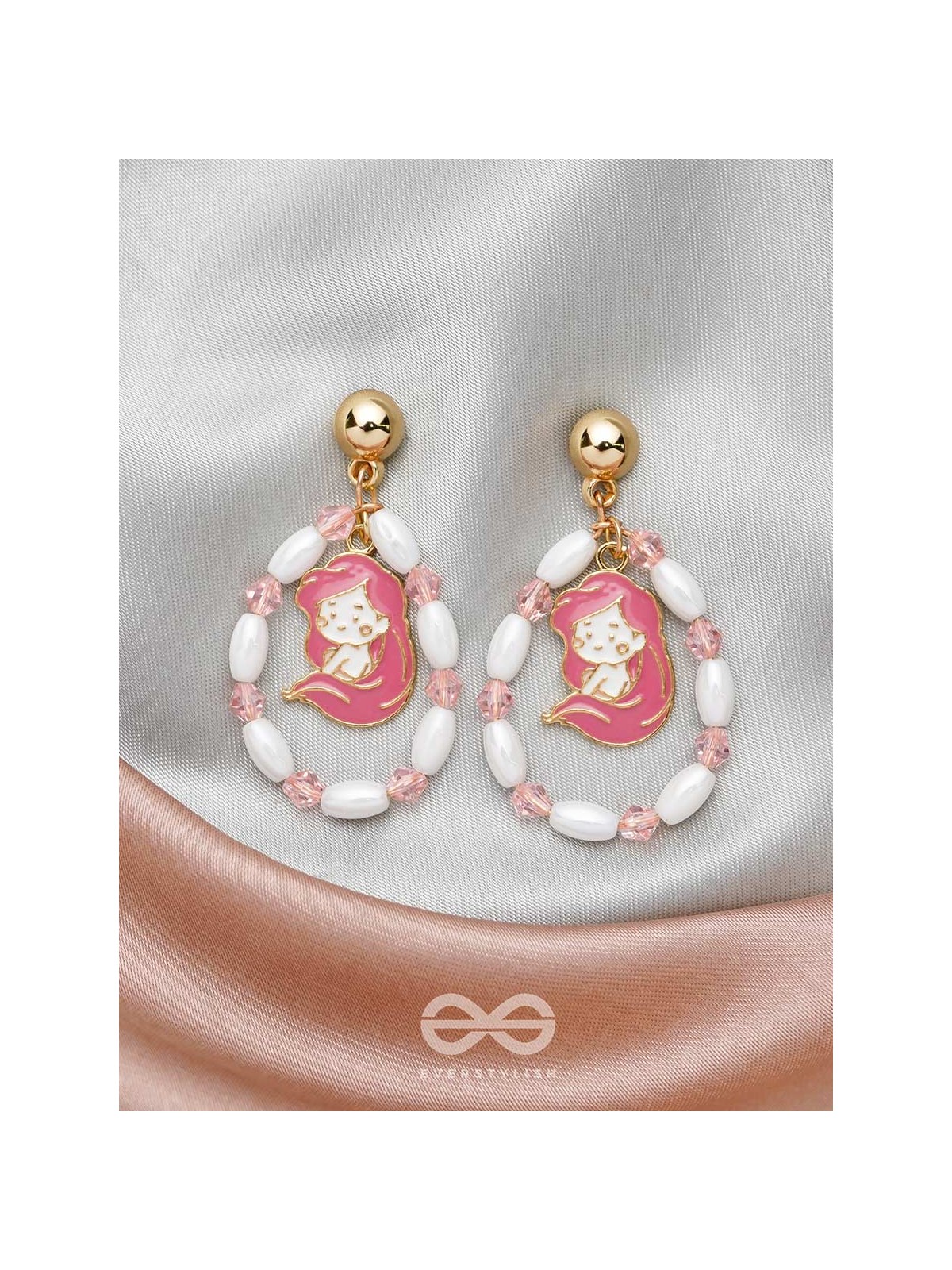 The Sugar Plum- Golden Embellished Earrings