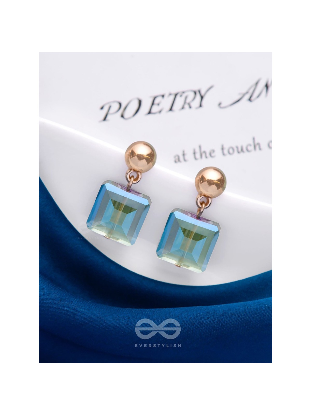 The Gothic Glam- Golden Embellished Earrings