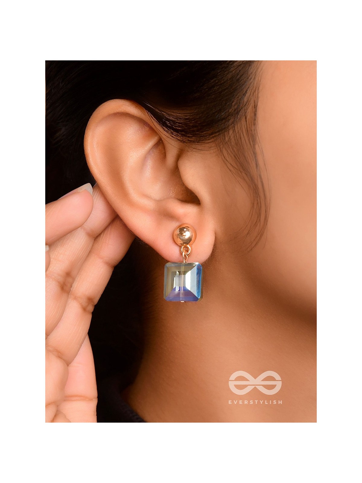 The Gothic Glam- Golden Embellished Earrings