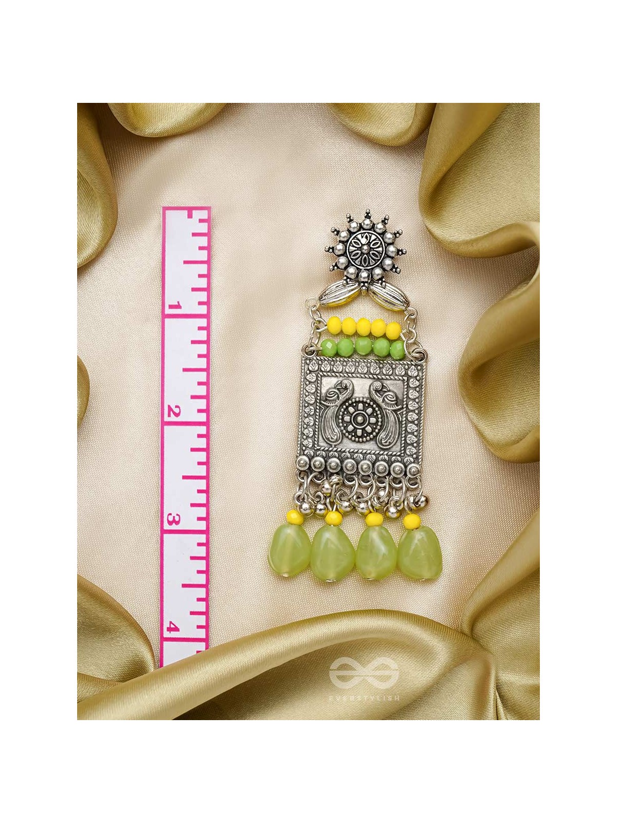 The Sylvan Spell- Oxidised Embellished Earrings