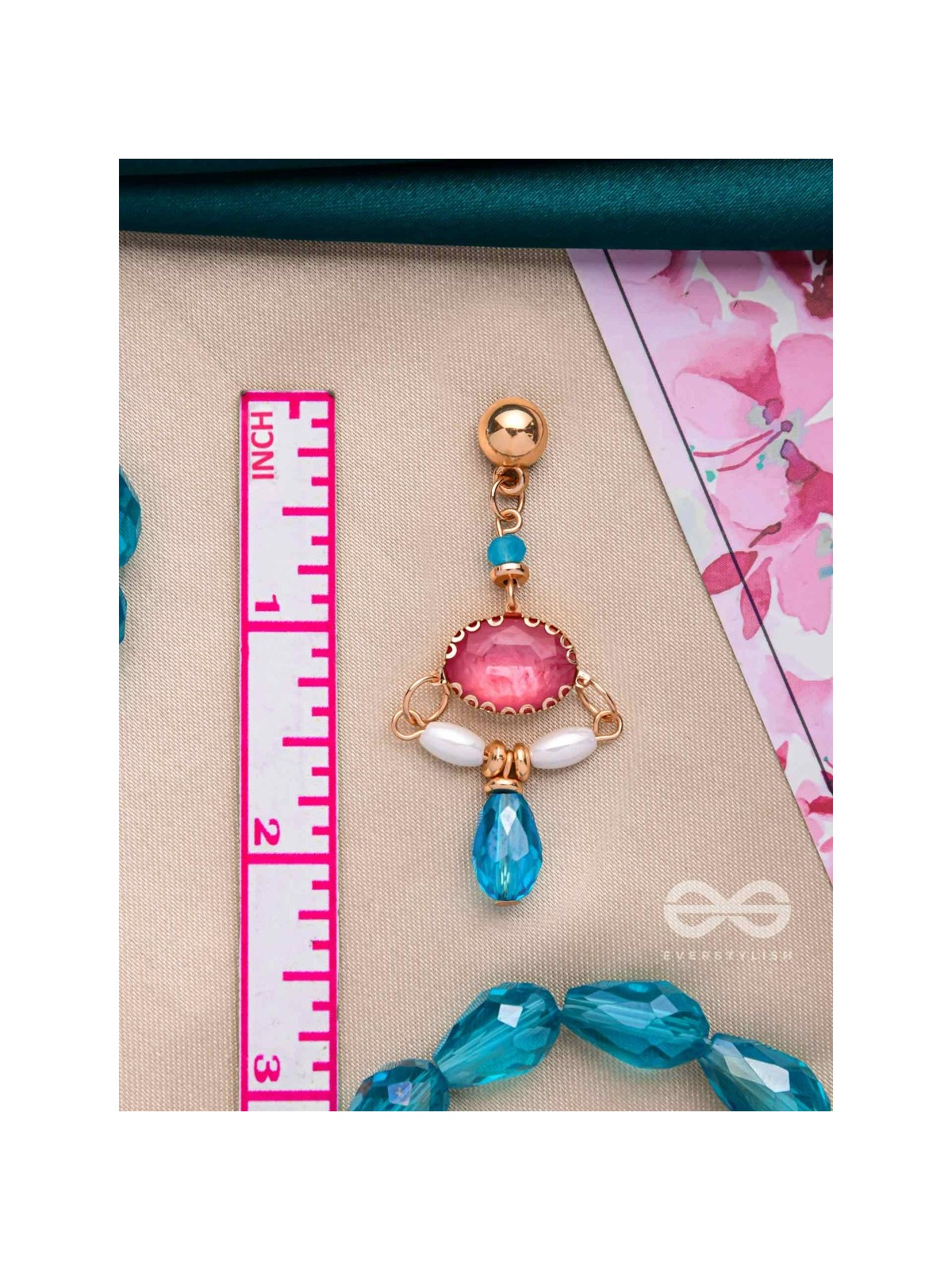 The Razzle-Dazzle- Golden Embellished Earrings