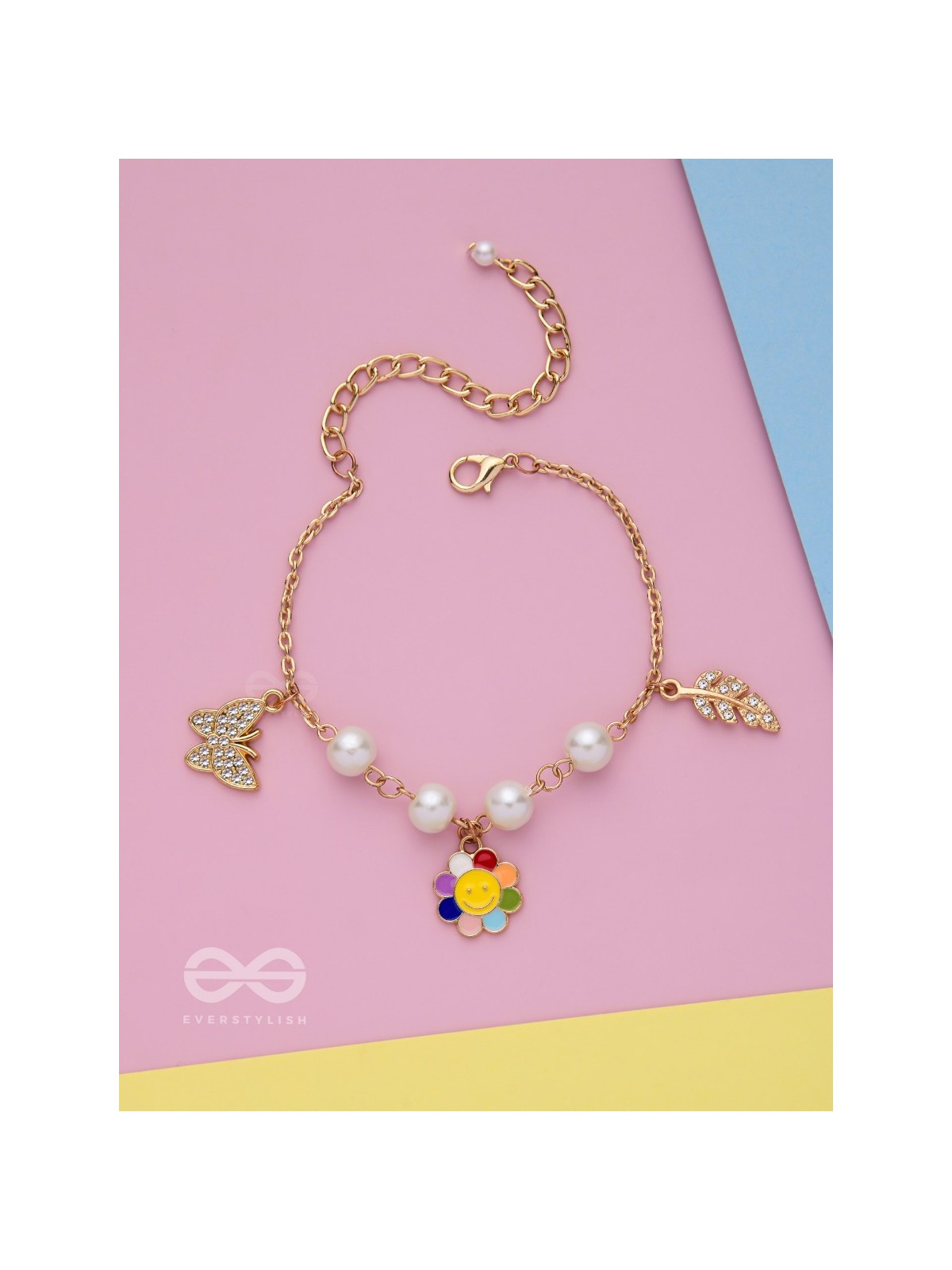 The Sunny Spring- Golden Enamelled Bracelet