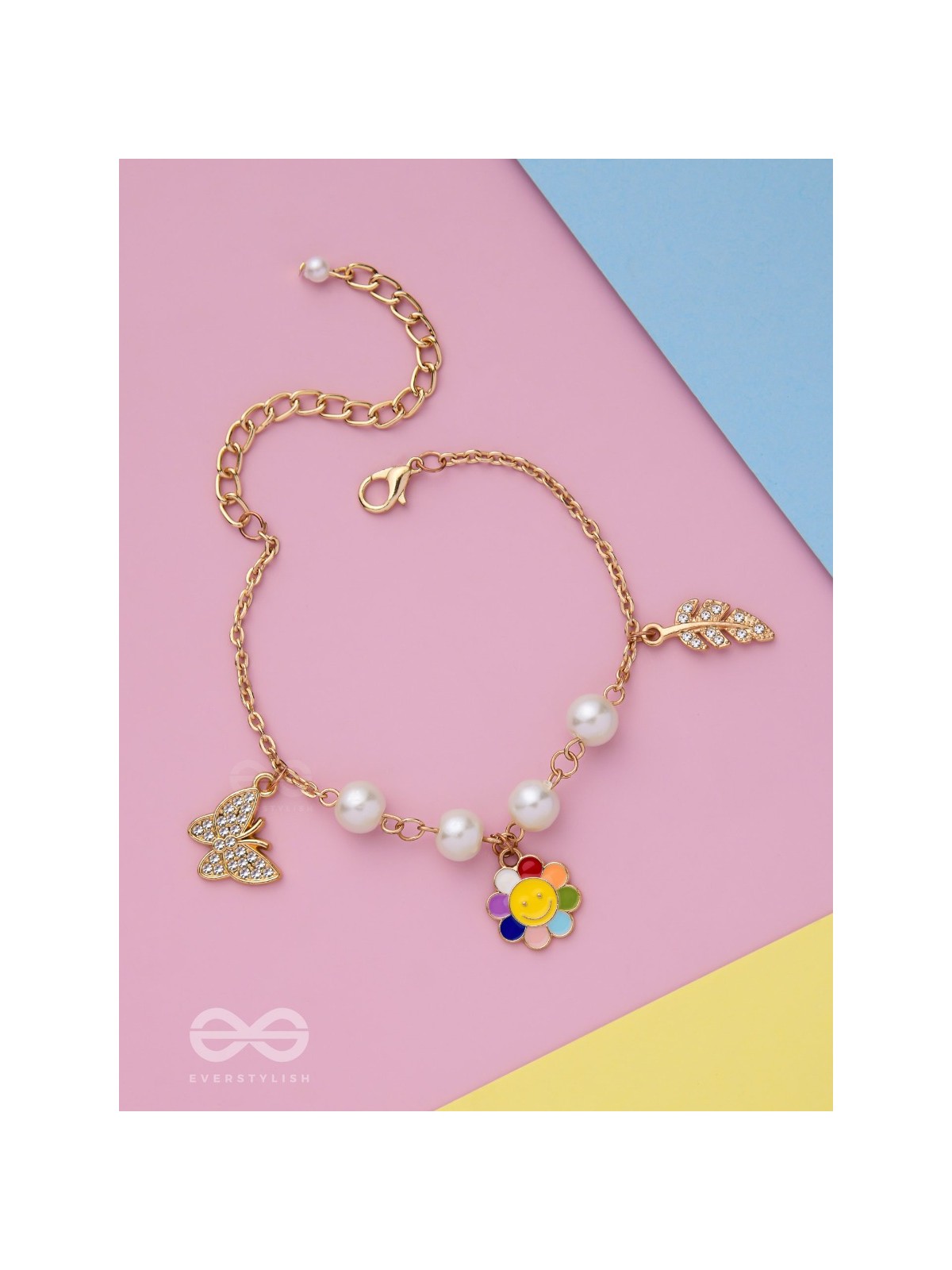 The Sunny Spring- Golden Enamelled Bracelet