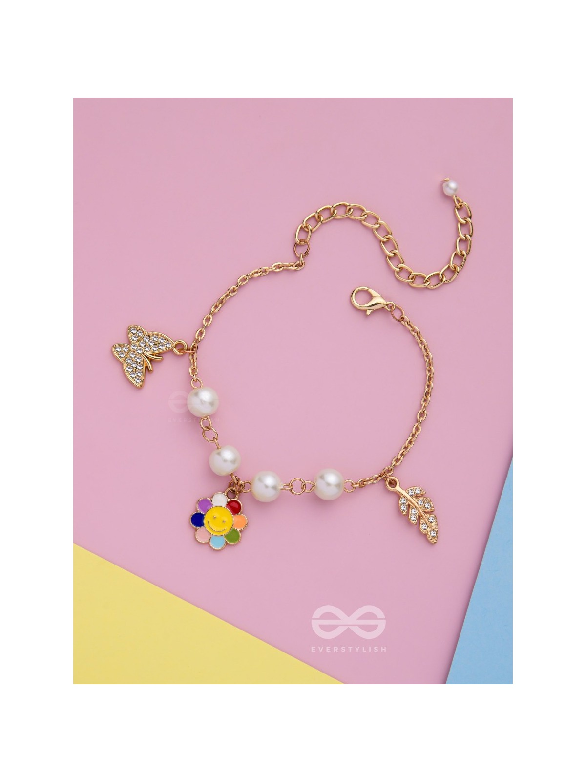 The Sunny Spring- Golden Enamelled Bracelet