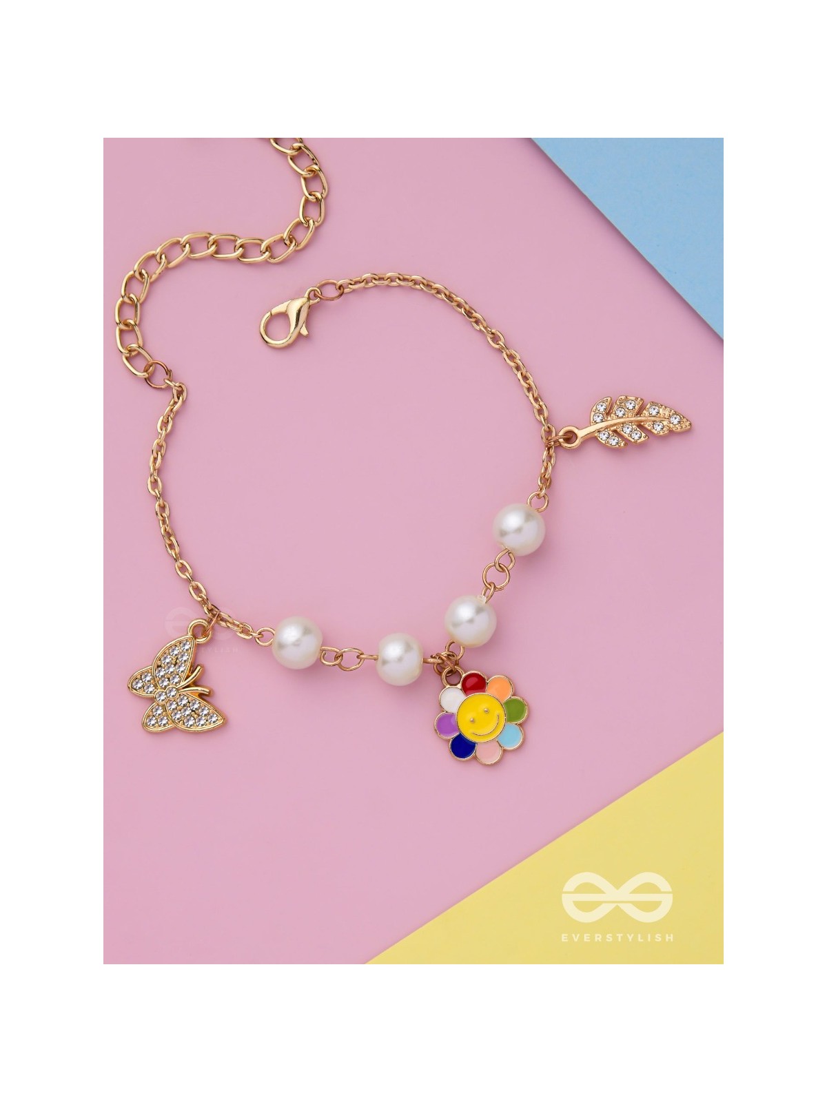 The Sunny Spring- Golden Enamelled Bracelet