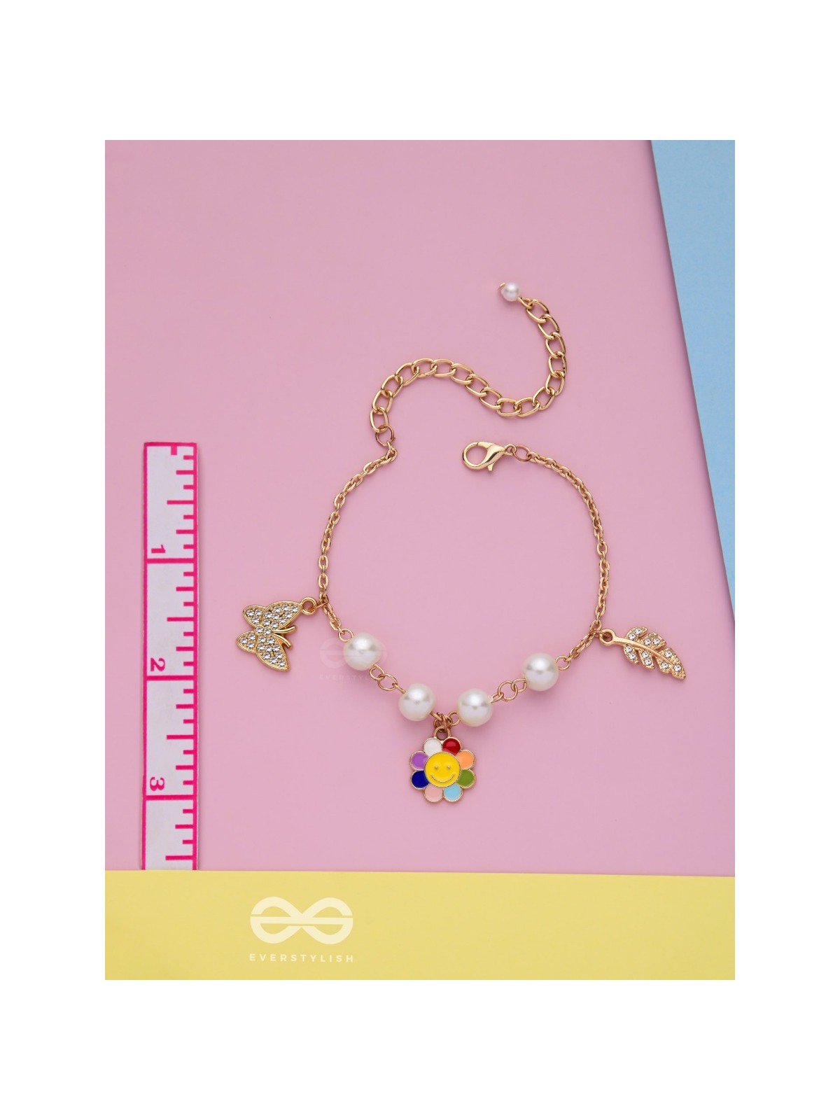 The Sunny Spring- Golden Enamelled Bracelet