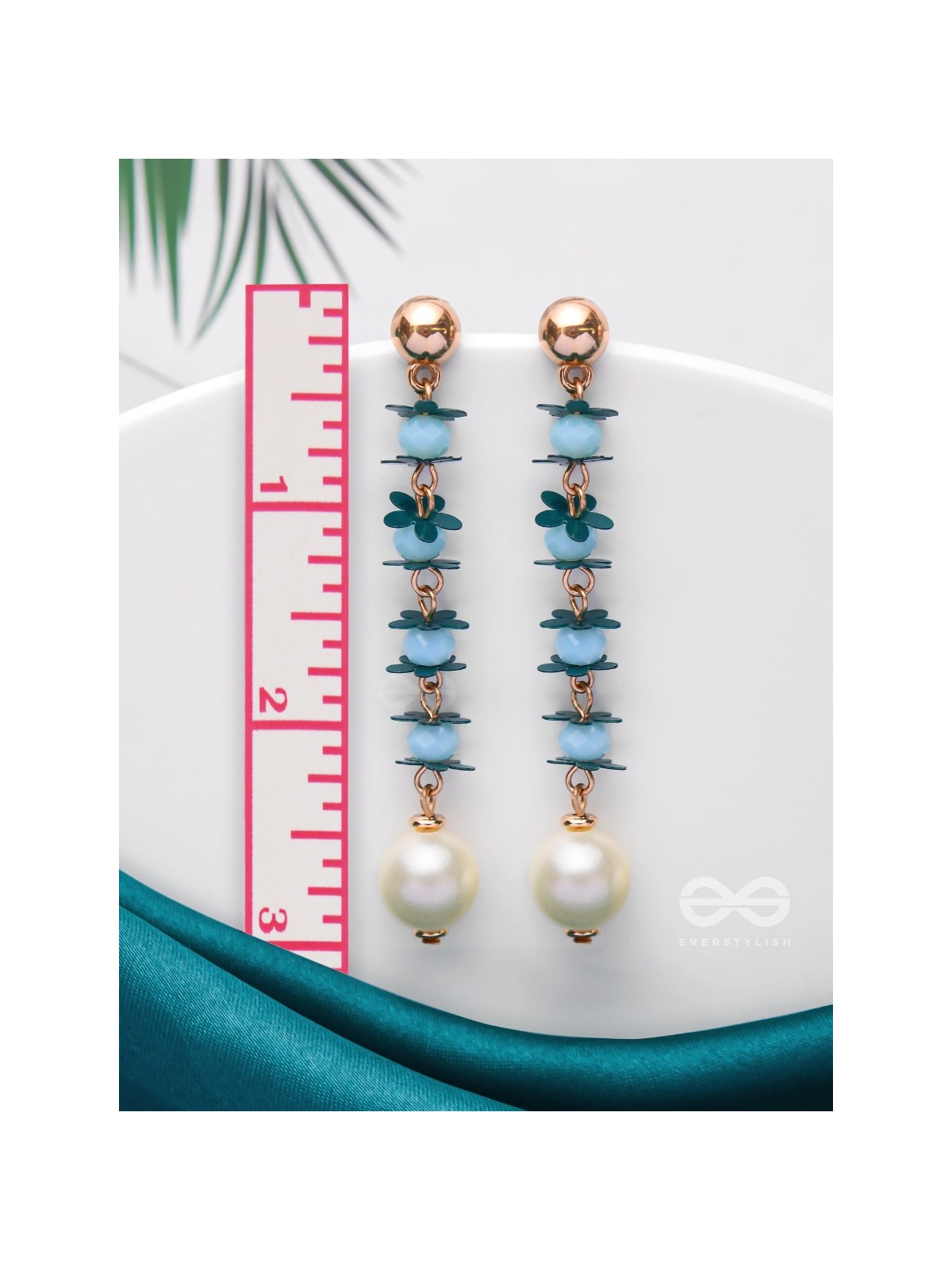 The Lily of the Nile- Golden Pearl Earrings