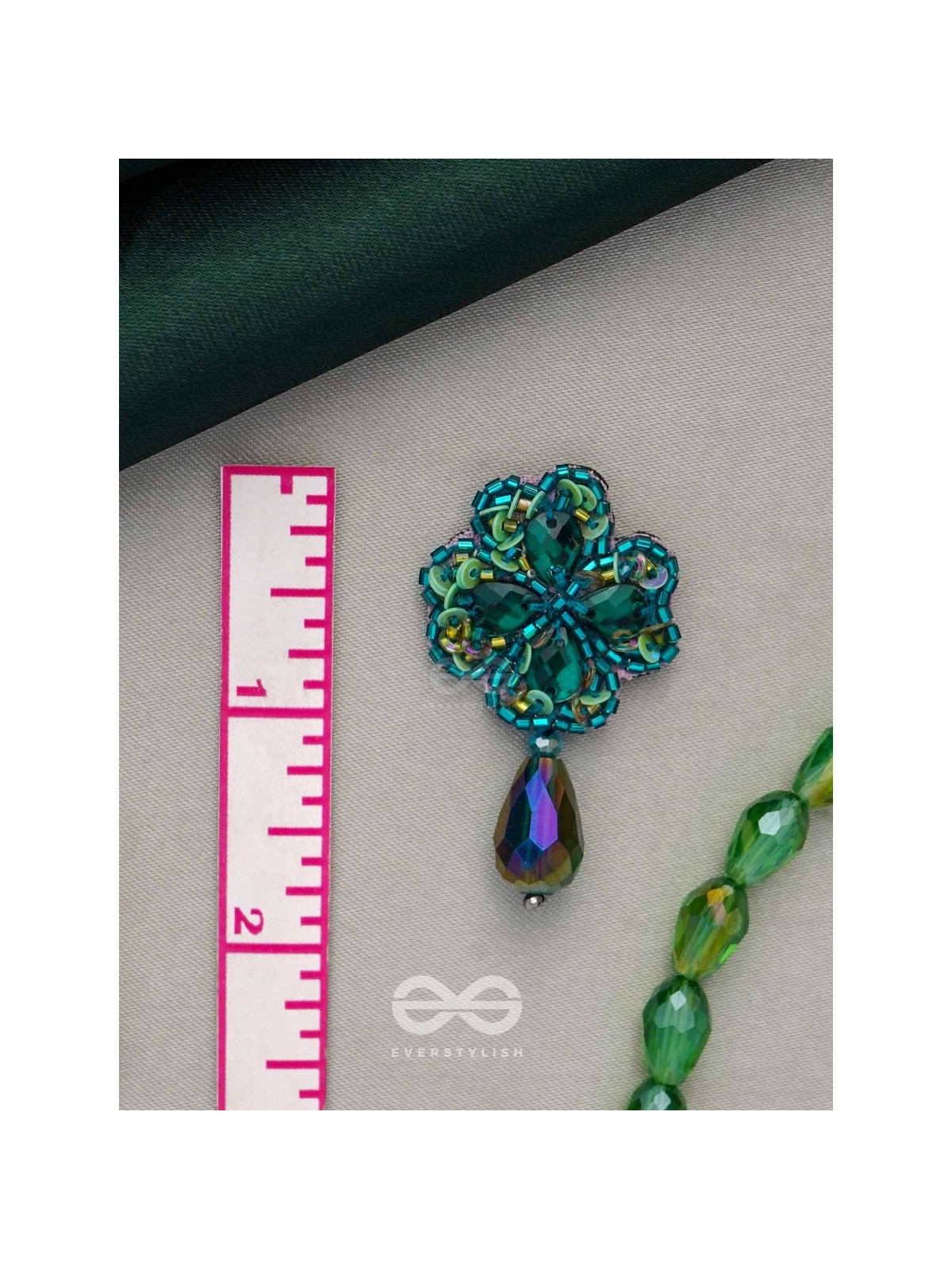 Shrona- The Luminescent Galaxy- Stones & Sequins Embroidered Earrings