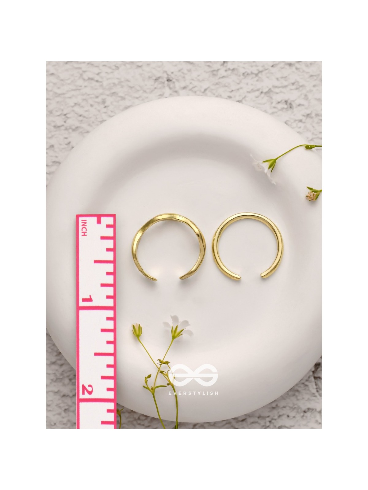 The Sunlit Trails- Golden Set of Two Rings