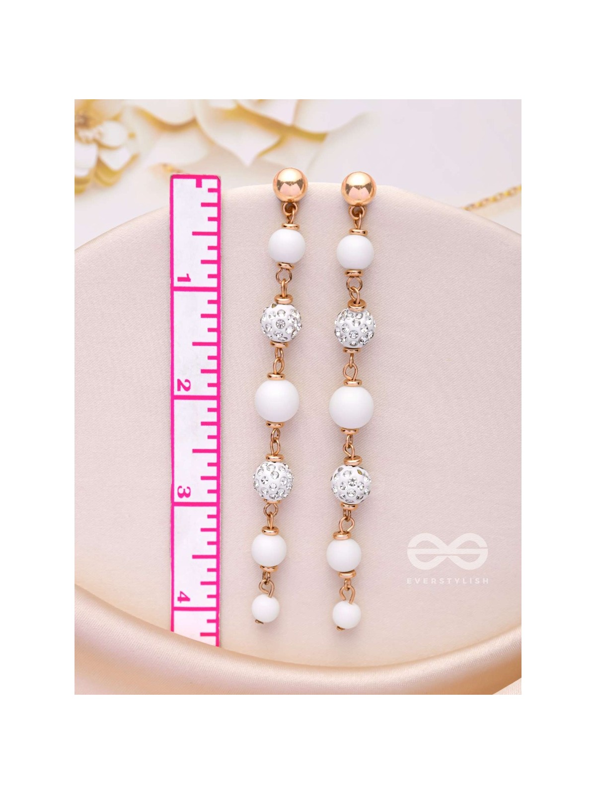 The Ivory Showers- Golden Embellished Earrings