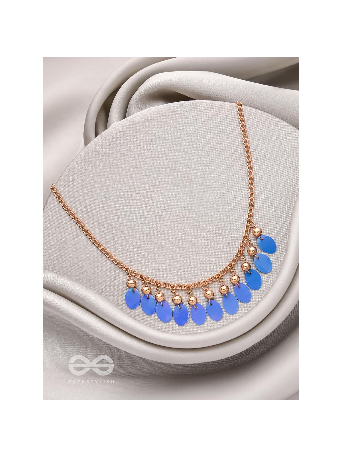 The Coin Collection- Golden Embellished Necklace With Anti-Tarnish Coating 