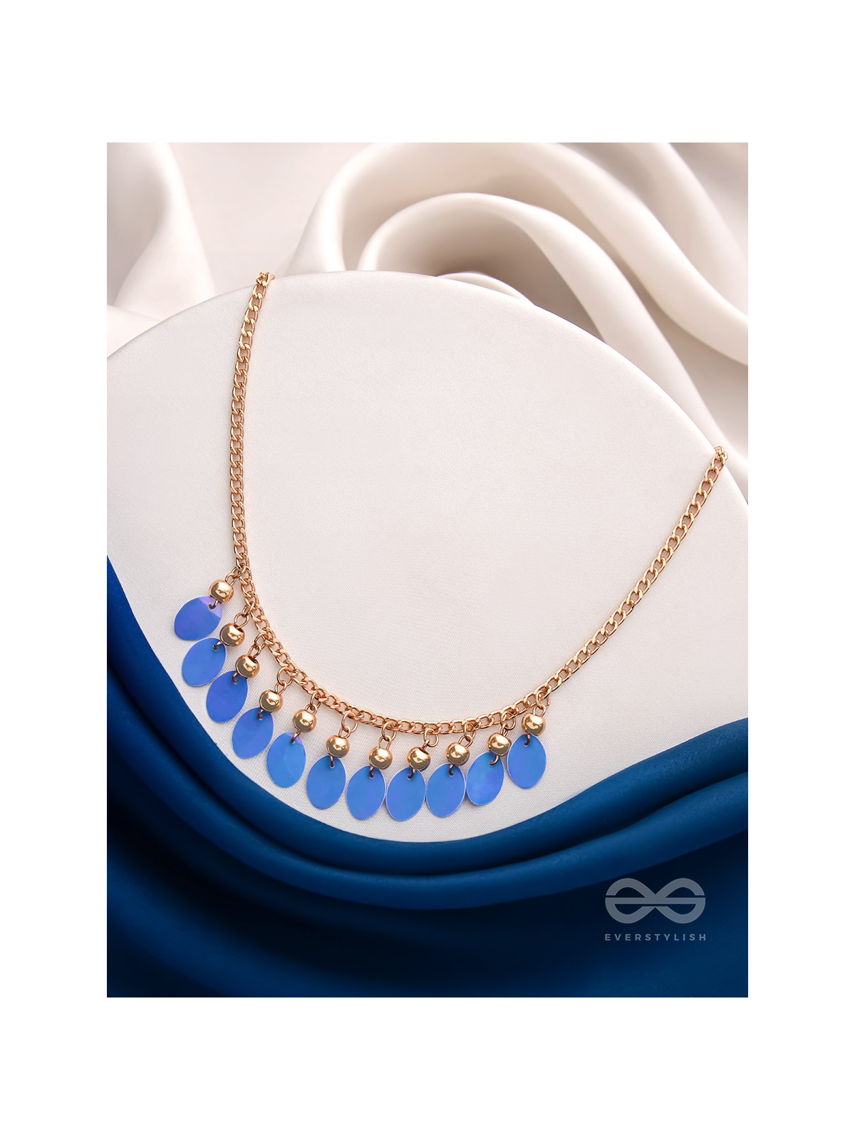 The Coin Collection- Golden Embellished Necklace With Anti-Tarnish Coating 