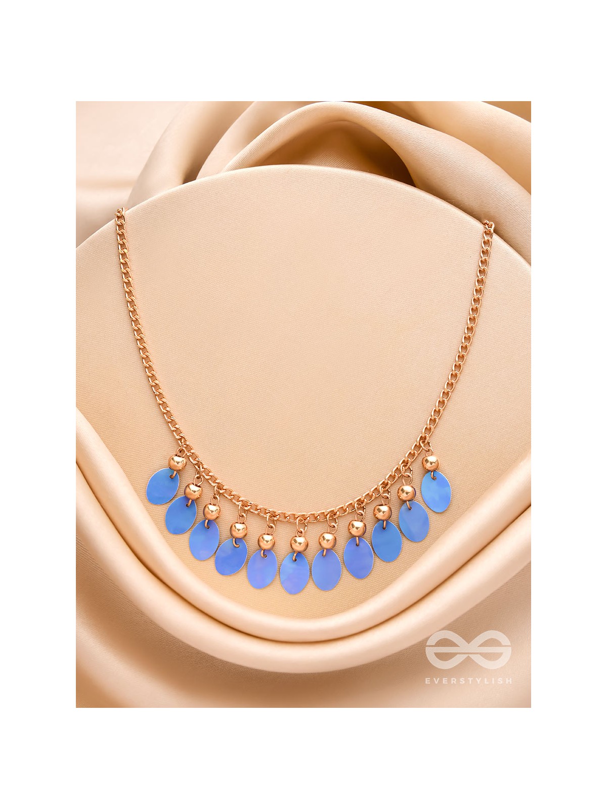 The Coin Collection- Golden Embellished Necklace With Anti-Tarnish Coating 