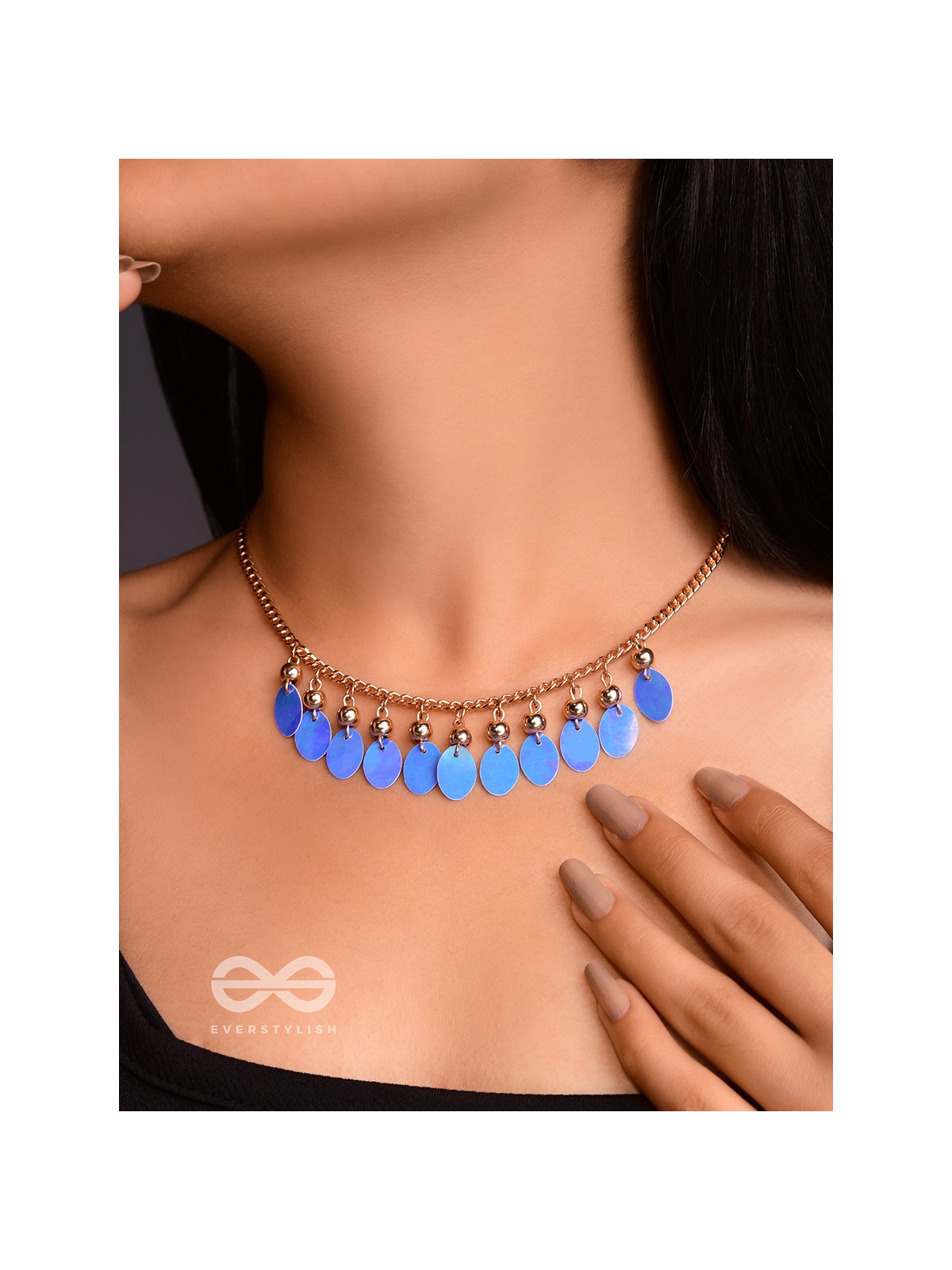 The Coin Collection- Golden Embellished Necklace With Anti-Tarnish Coating 