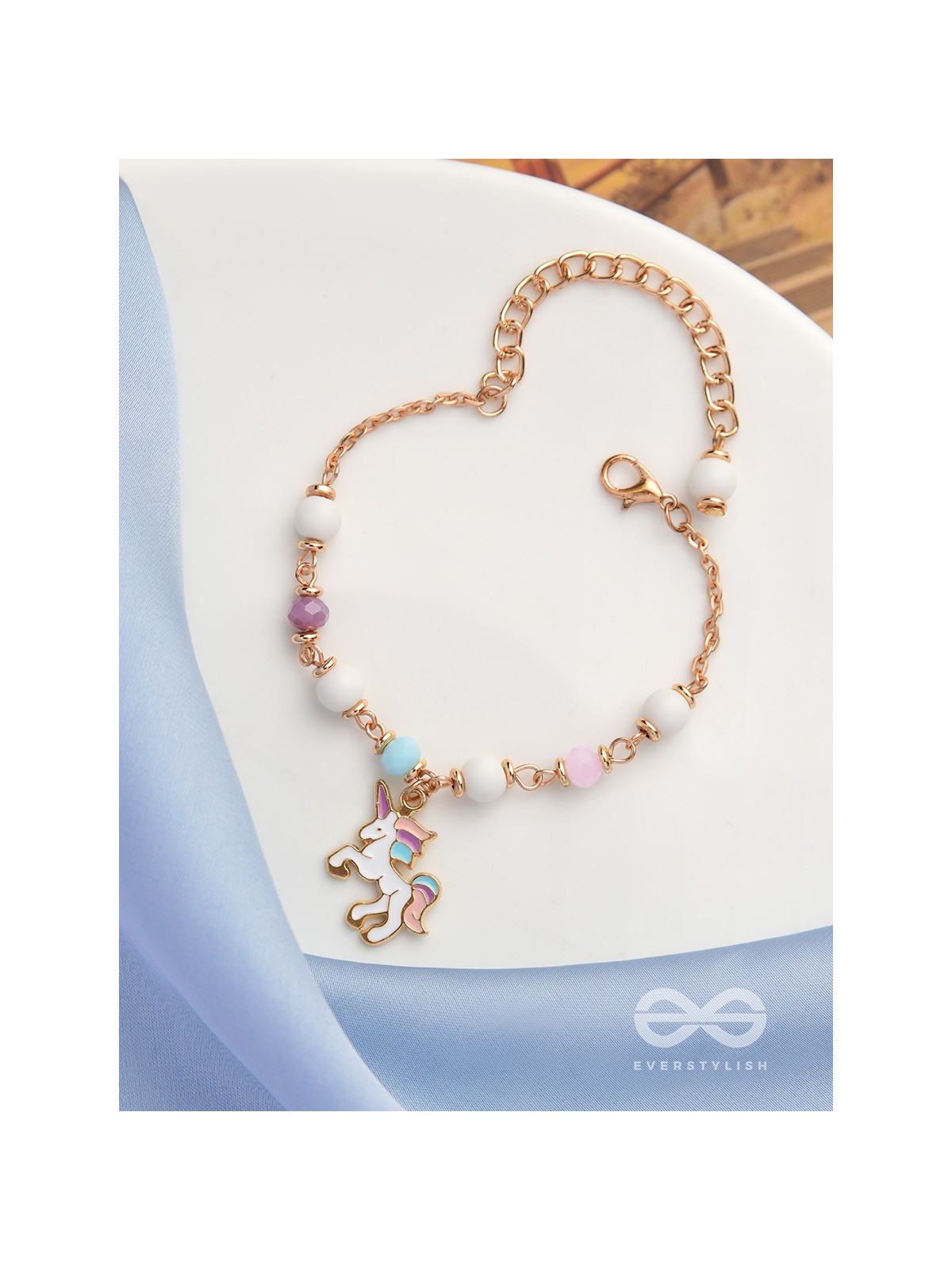 The Enchanting Unicorn- Golden Embellished Bracelet