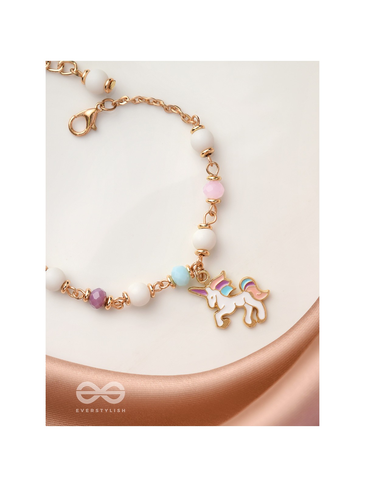 The Enchanting Unicorn- Golden Embellished Bracelet