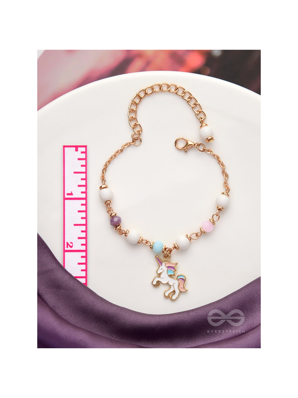 The Enchanting Unicorn- Golden Embellished Bracelet
