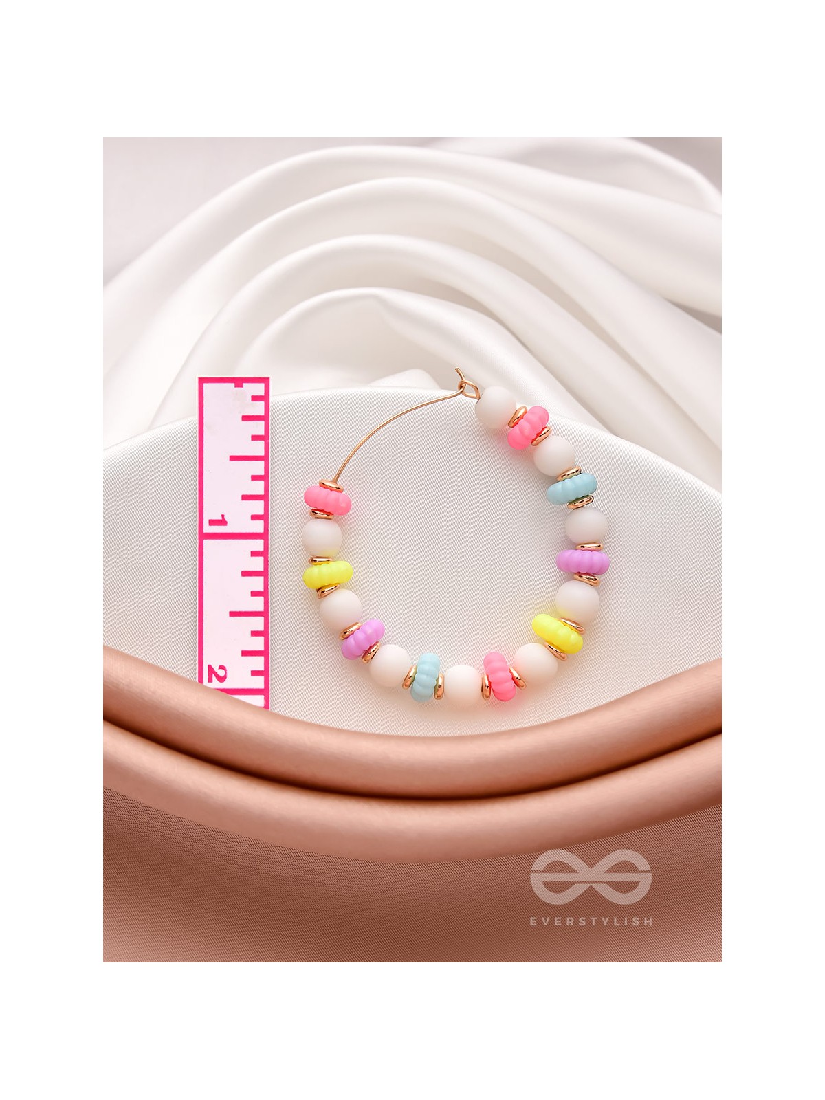 The Sparkling Rainbow- Golden Embellished Earrings