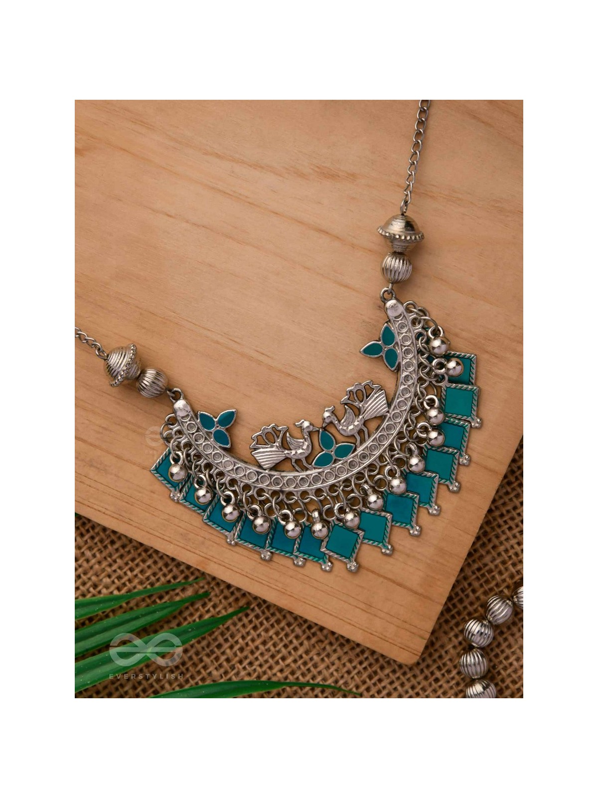 The Ocean Odyssey - Oxidised Embellished Necklace